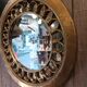 Miroir rond doré