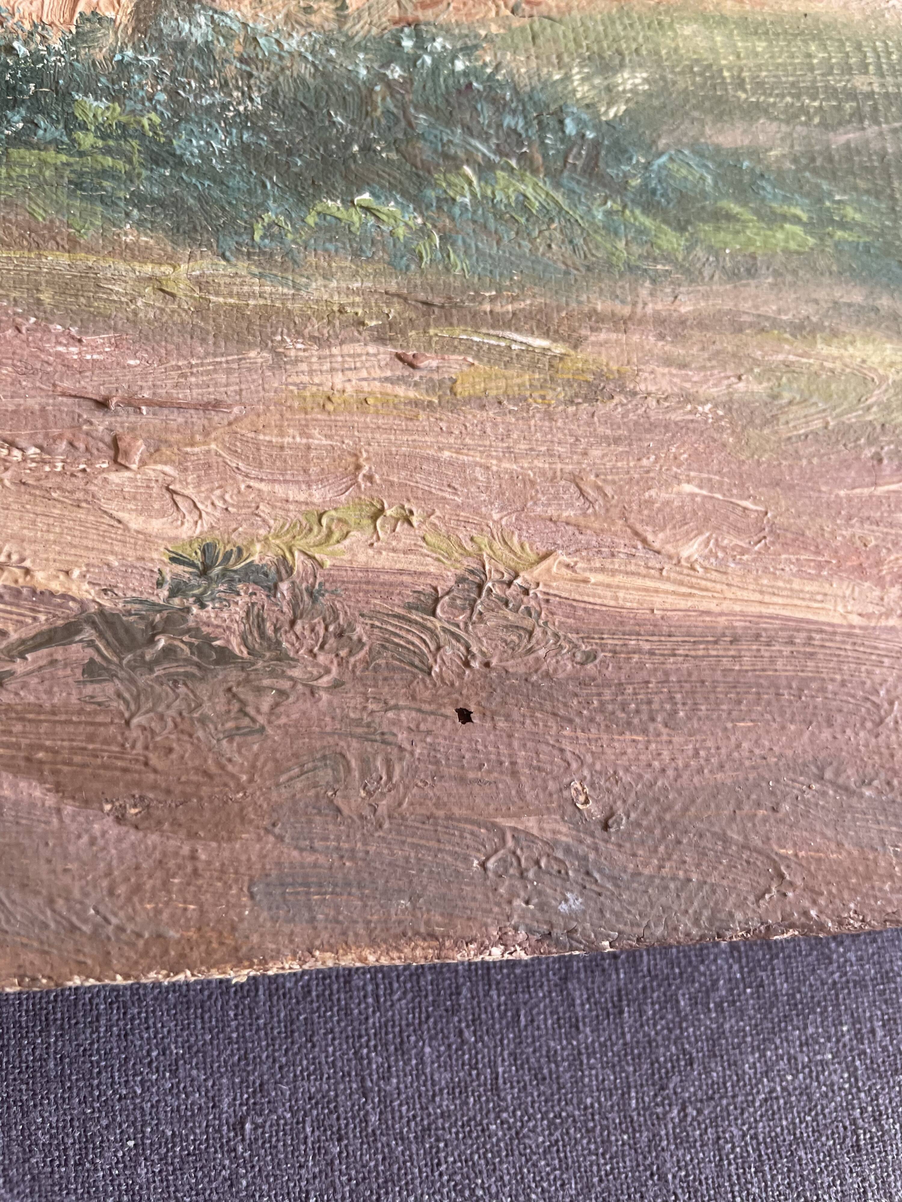 Huile sur toile paysage