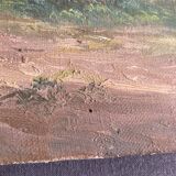 Oil on landscape canvas