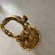 Vintage golden brass dolphin coat rack