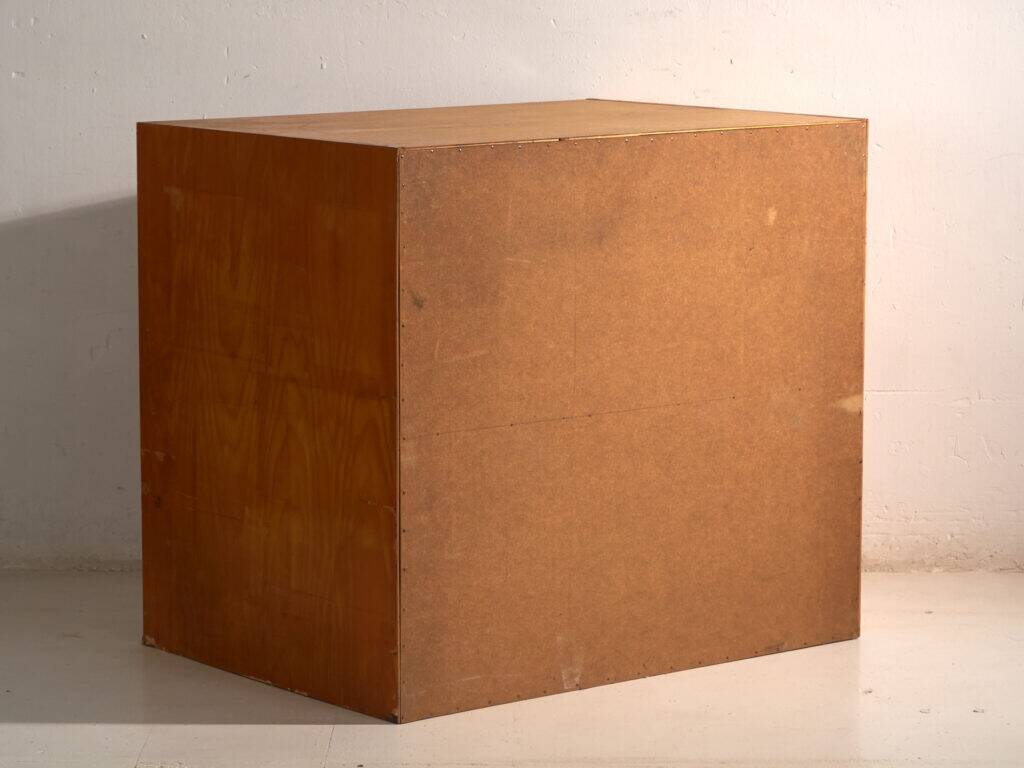 Antique plan cabinet in beech wood – Central Europe, circa 1960
