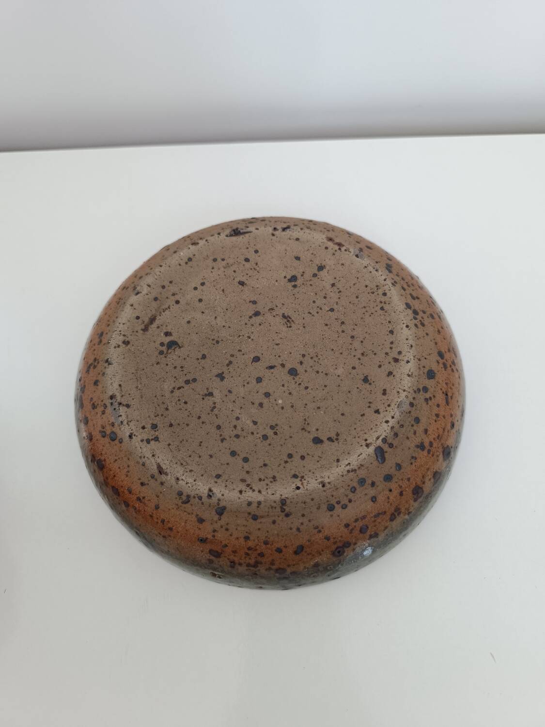 Vintage stoneware soup plate