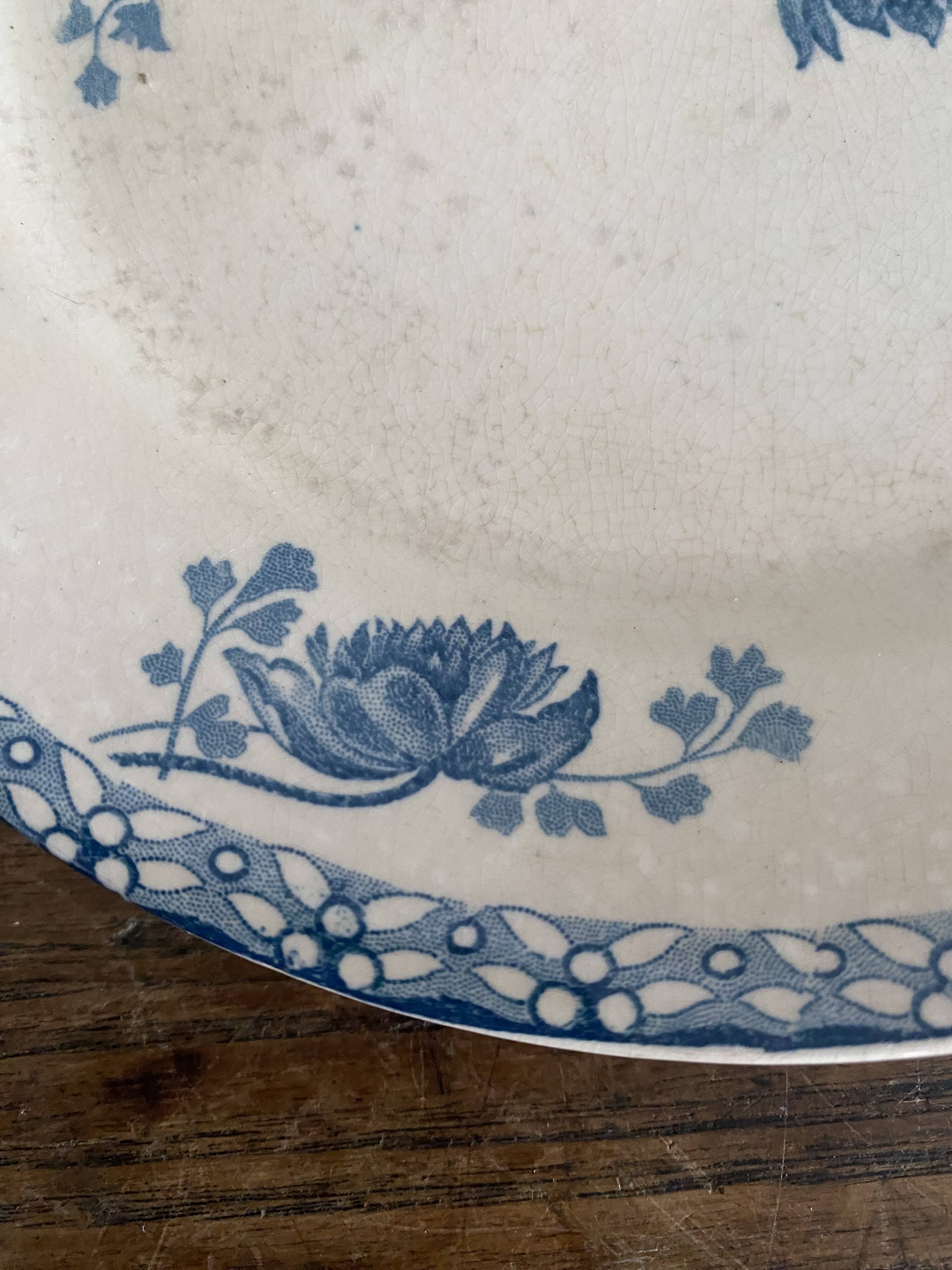 Royat Sarreguemines iron earth plate