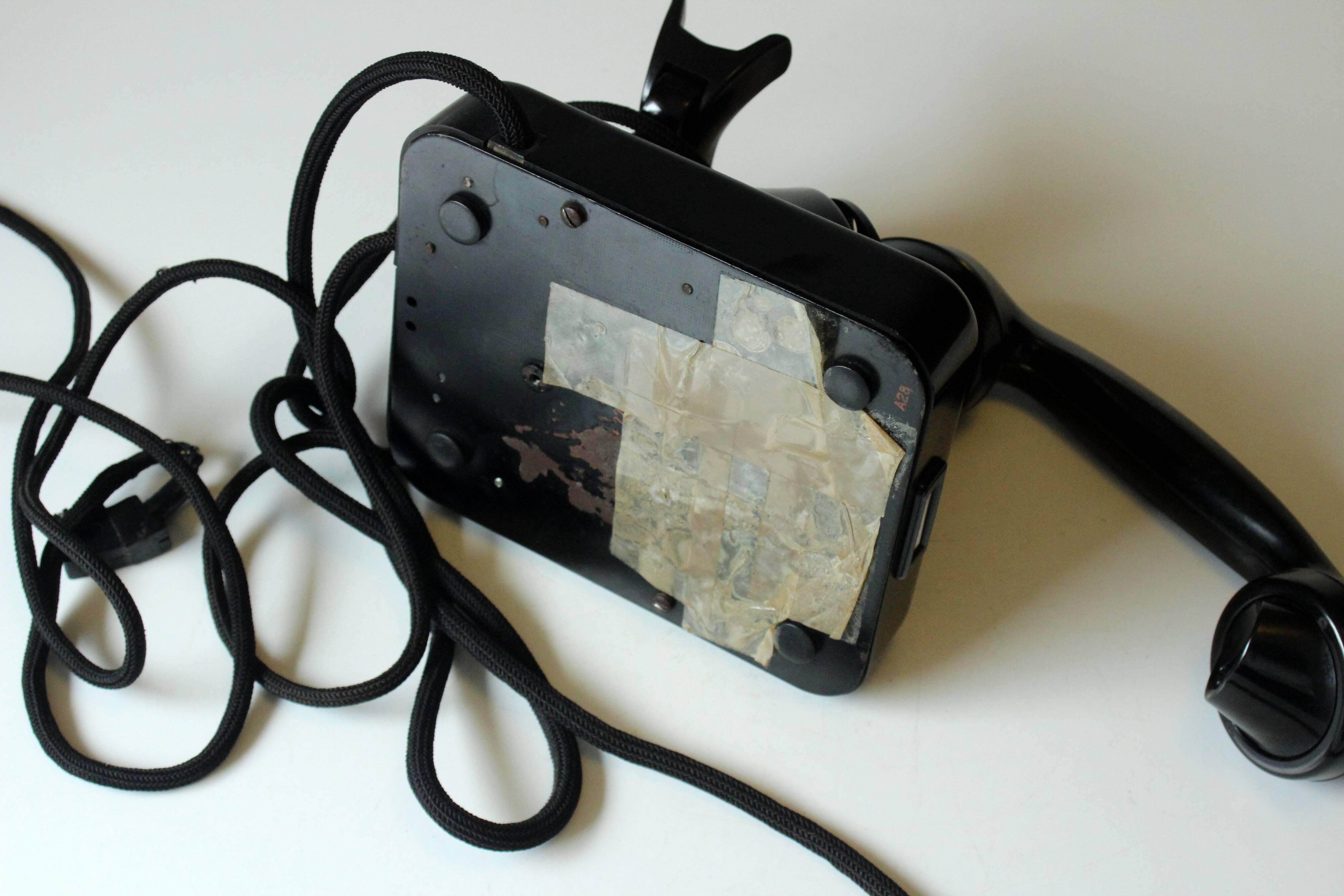 Antique telephone coming from the 1930s, bakelite