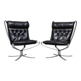 Set of Model Falcon Lounge Chairs by Sigurd Ressel for Vatne Mobler