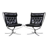 Ensemble de fauteuils lounge modèle Falcon par Sigurd Ressel pour Vatne Mobler
