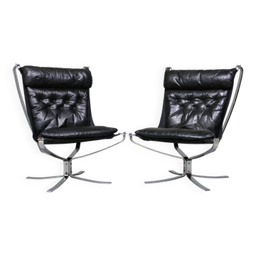 Ensemble de fauteuils lounge modèle Falcon par Sigurd Ressel pour Vatne Mobler