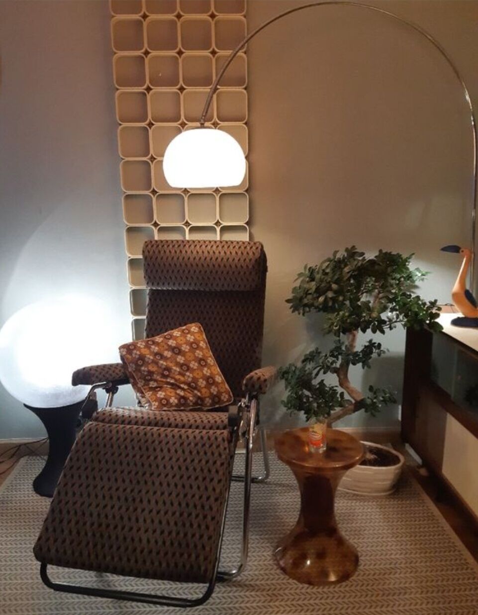 Transat relax chaise longue lafuma vintage 1970-80