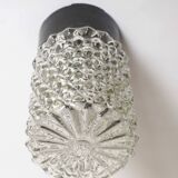 Molded glass cylinder ceiling light