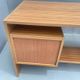 Writing desk, vintage wooden desk, 1980s, Czechoslovakia