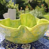 Frog ceramic fruit basket or salad bowl