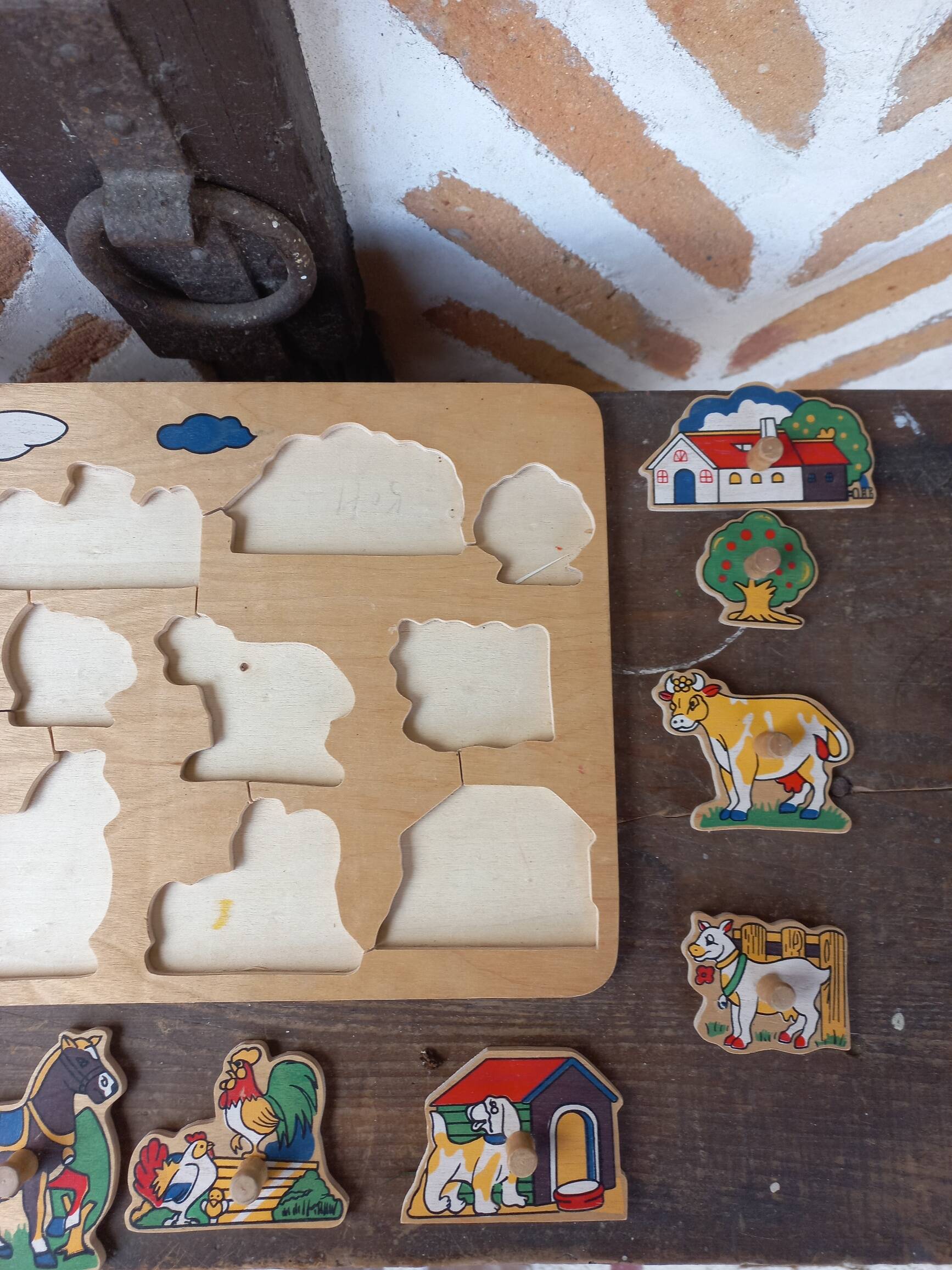 Vintage wooden puzzle