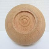 Three bowls solid wood turned patinated vintage