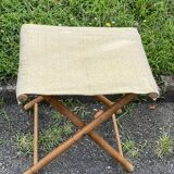 Folding bamboo stool