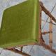 Piano stool/bamboo effect wooden footrest