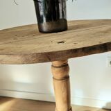 Antique oak tripod table