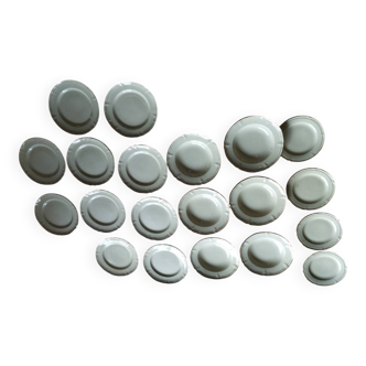 Service gien – niderviller model – set of antique plates