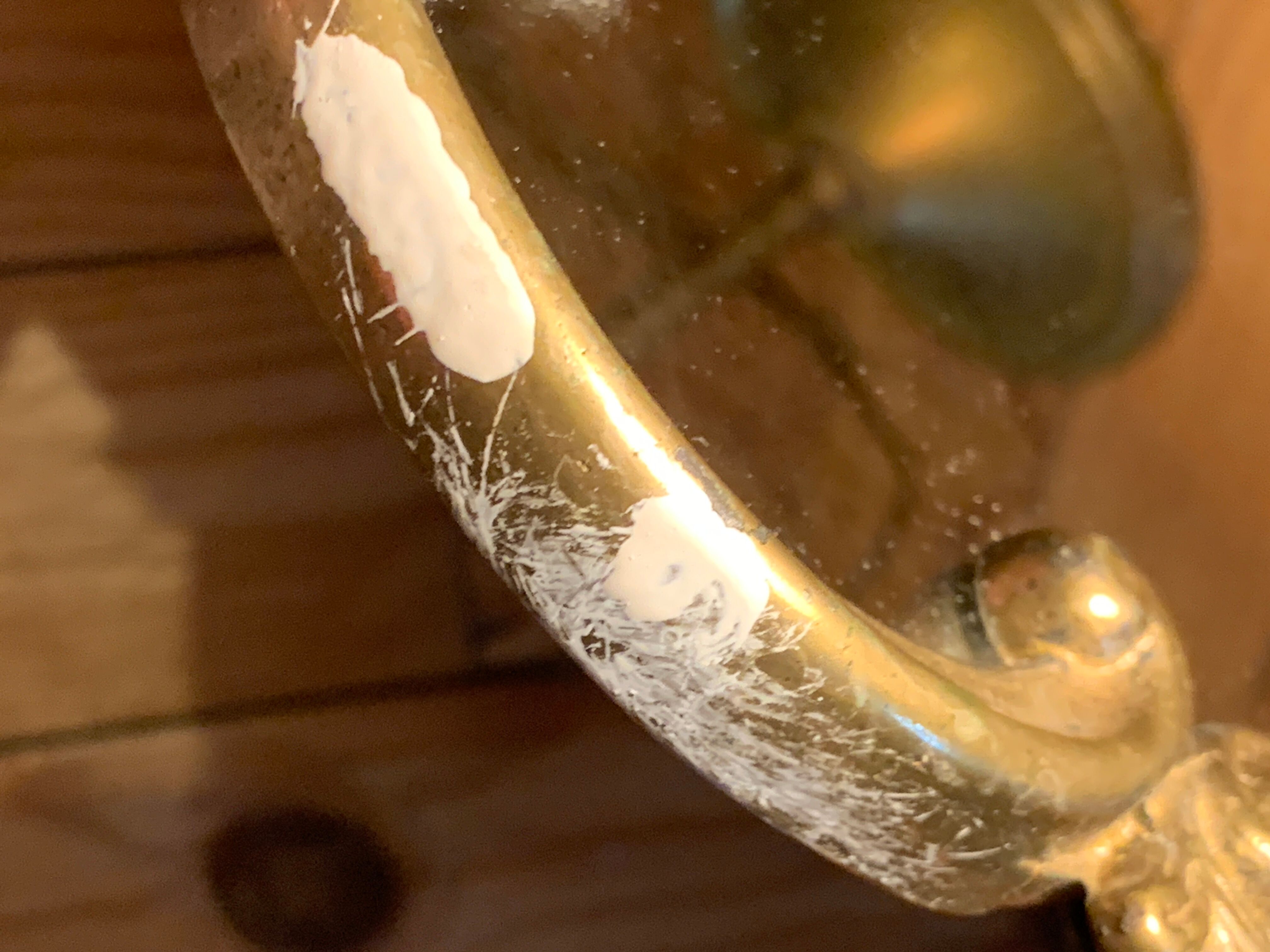 Golden baroque mirror 28x37cm