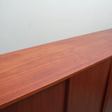 1960s sidebaord / highboard in teak with sliding doors