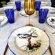 Service de table assiettes et plats Gien modèle grands oiseaux