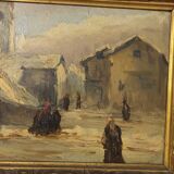Old painting French school 19th century