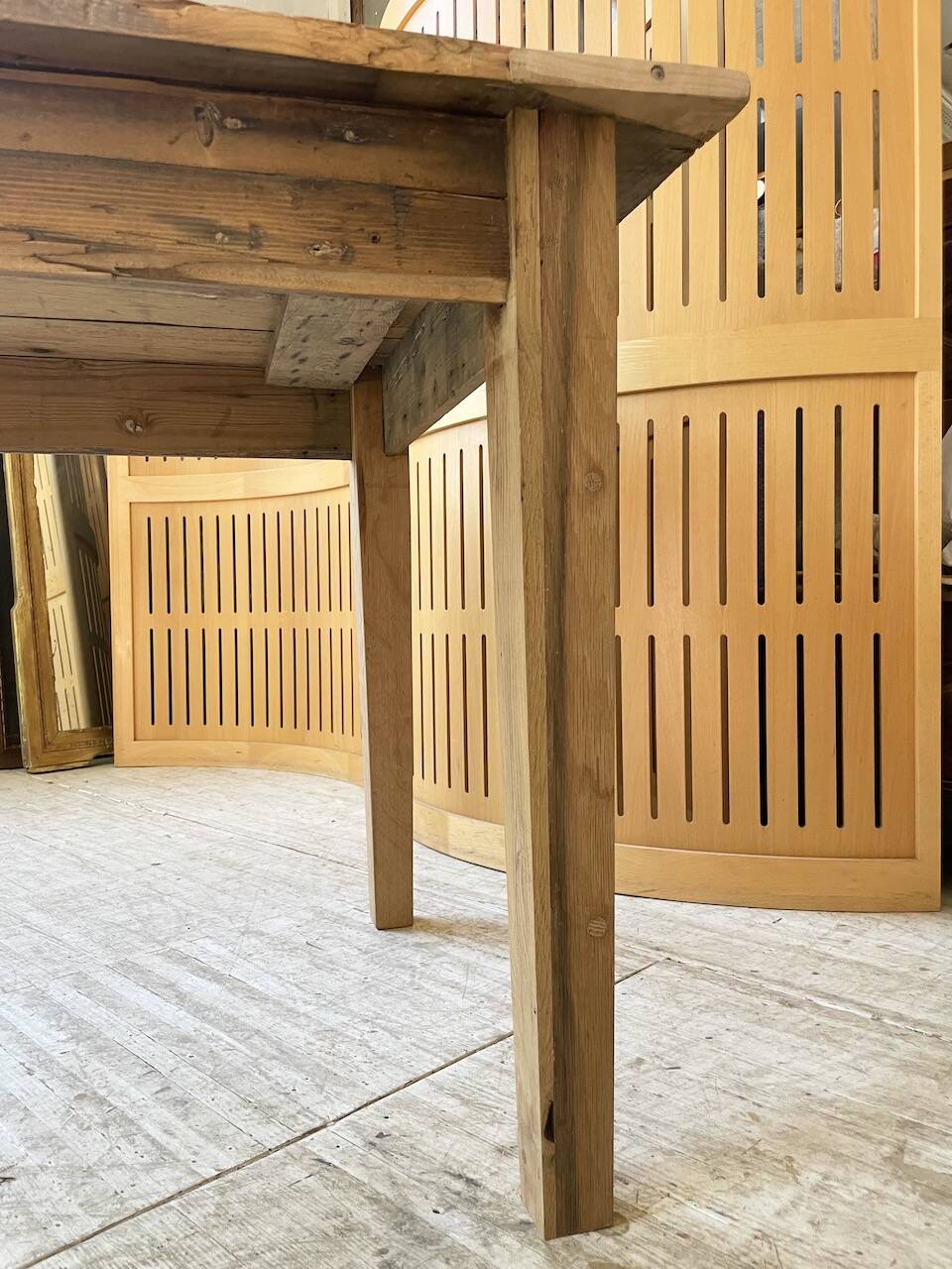 4m XXL pine and oak farmhouse table