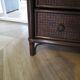 Vintage 3-drawer chest of drawers - wood, bamboo and woven rattan - 1980s