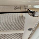 Beige Metal Nesting Tables Yves Boutboul 1970s