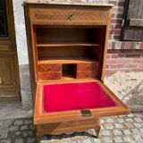 Old wooden and marble secretary