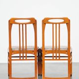 Set of 2 Art Nouveau design Schuitema dining chairs