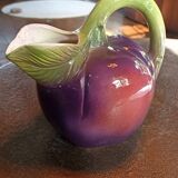 Plum slip pitcher - Italy