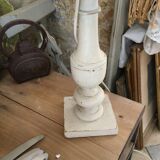 Antique wooden table lamp