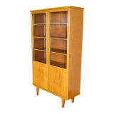 Vintage blond oak glazed library 1950