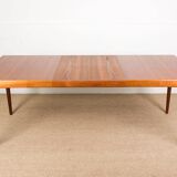 Danish Extendable Teak Dining Table by Henry Walter Klein for Bramin.