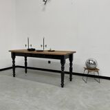 Farm table desk turned legs