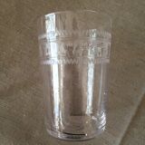 Suite of 5 glasses in crystal a cooked wine of the years 1930