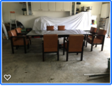 table and its 8 Art Deco chairs