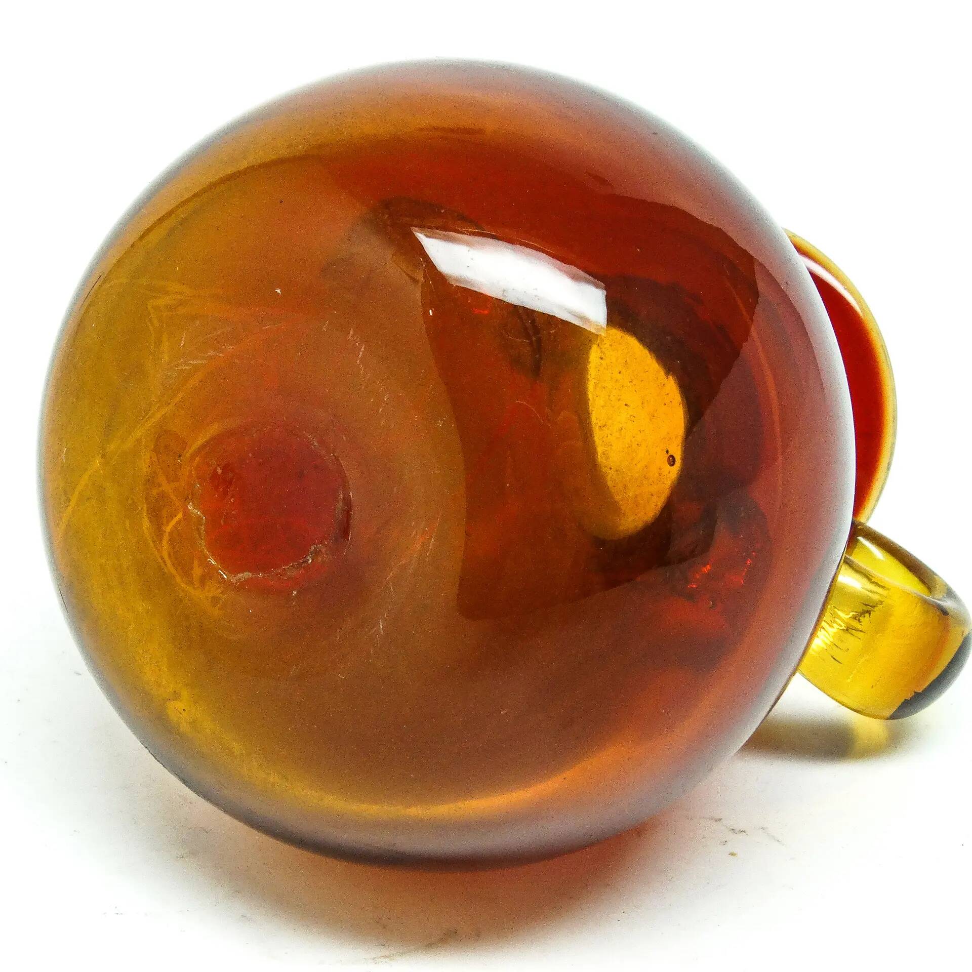 Vase, mid-century modern, glass, designed by J. Słuczan-Orkusz, Poland, 1970s