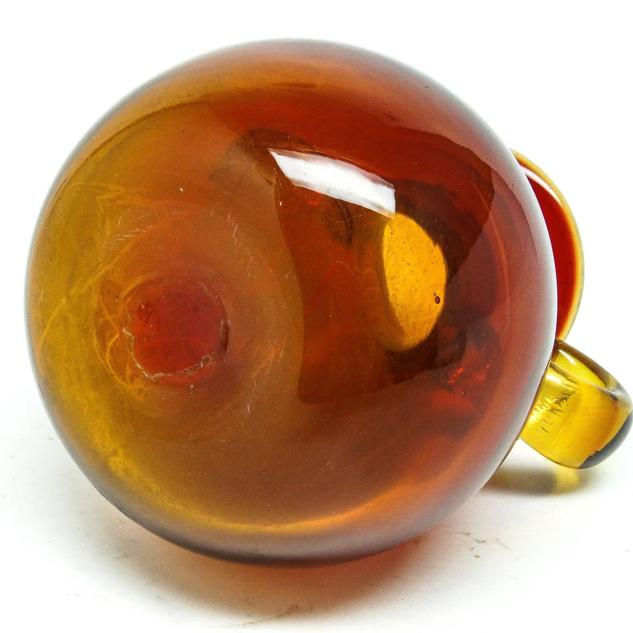 Vase, mid-century modern, glass, designed by J. Słuczan-Orkusz, Poland, 1970s