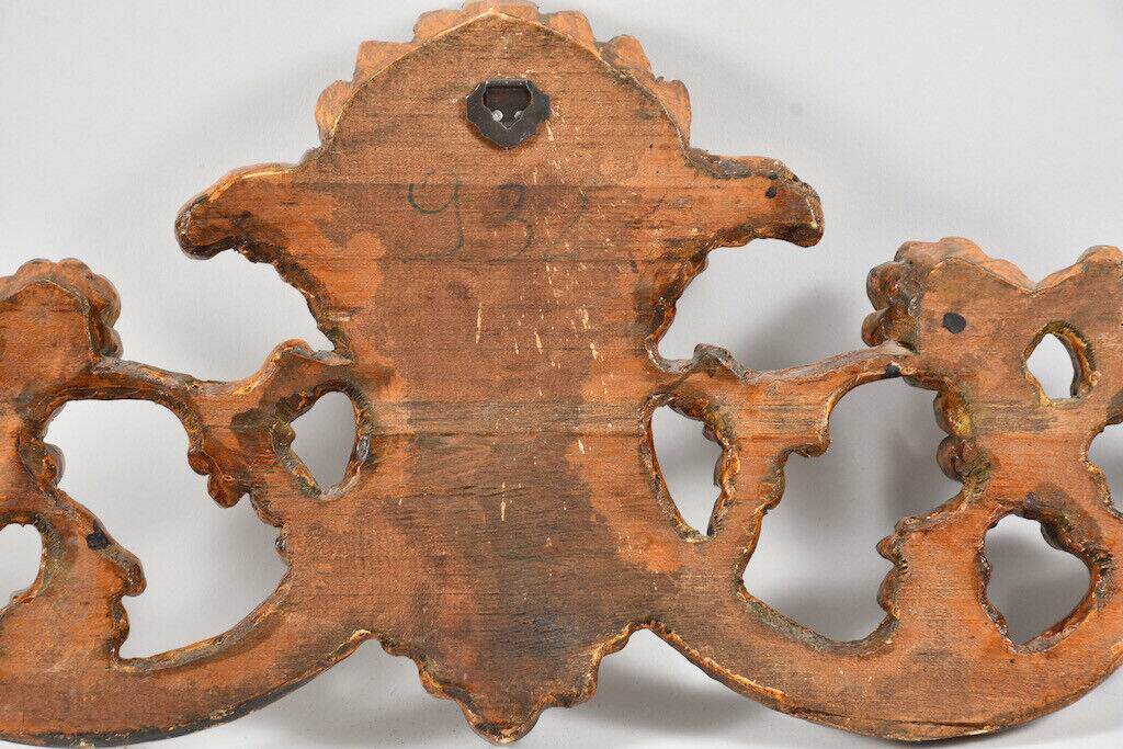 Fronton Dessus de porte bois sculpté Louis XV
