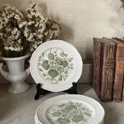 Five dessert plates "capucines" in Gien earthenware.