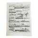 Lithograph on armoured ships and cruisers of 1928
