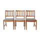 3 chaises de salle à manger Uldum Møbelfabrik en teck danois des années 1960, style mid-century.