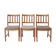 3 chaises de salle à manger Uldum Møbelfabrik en teck danois des années 1960, style mid-century.