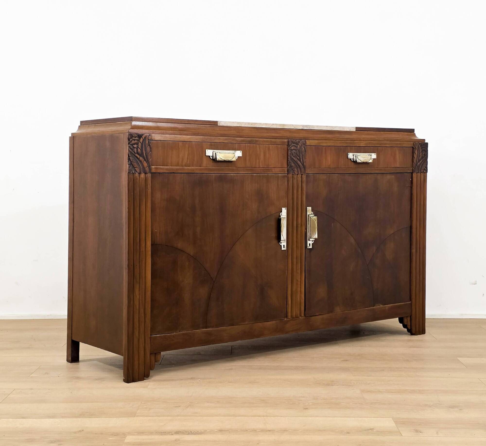 1930s Art Deco walnut sideboard