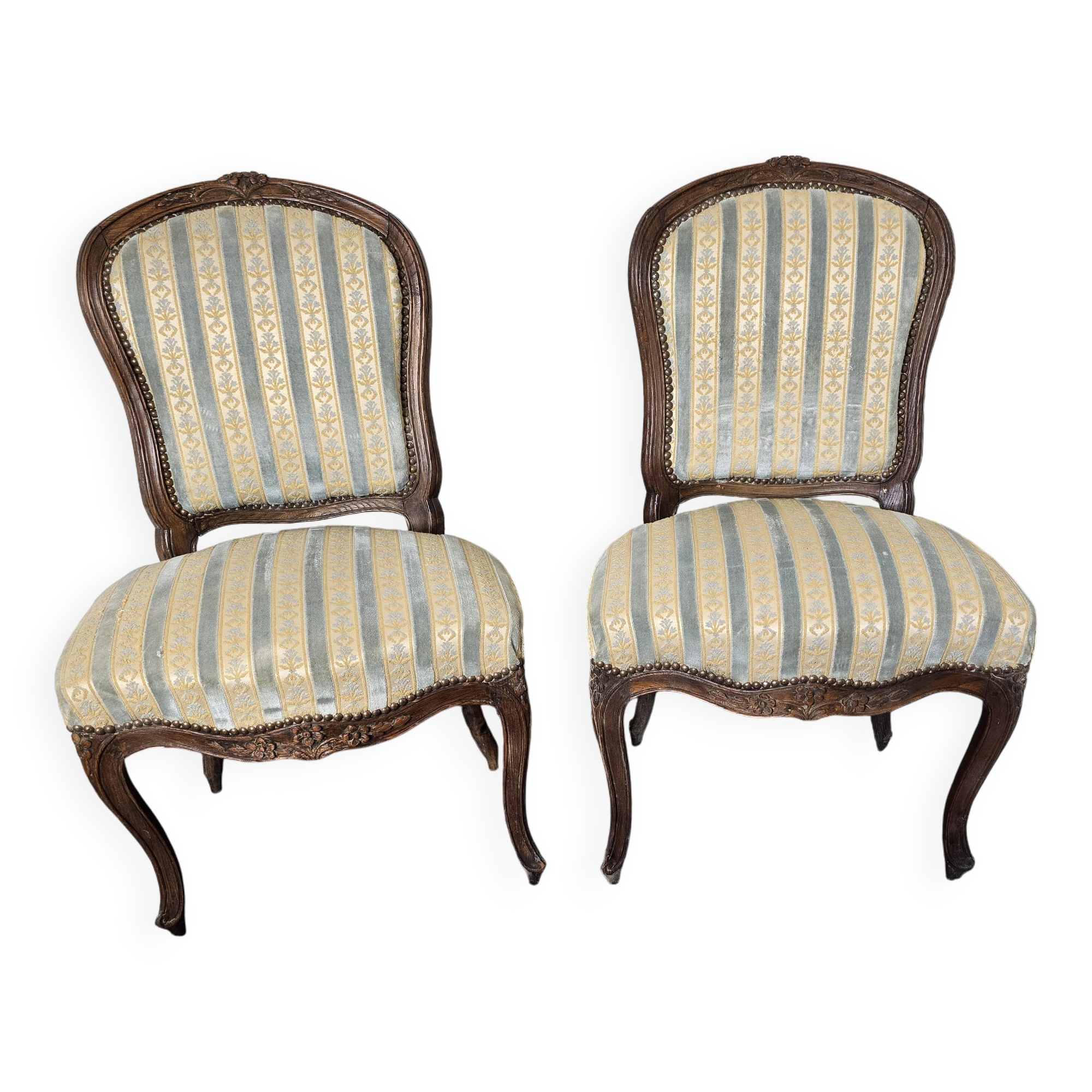 Paire de chaises style Louis XV