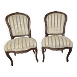 Paire de chaises style Louis XV