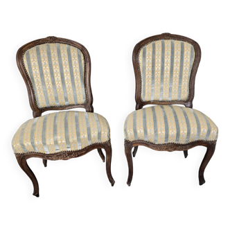 Paire de chaises style Louis XV