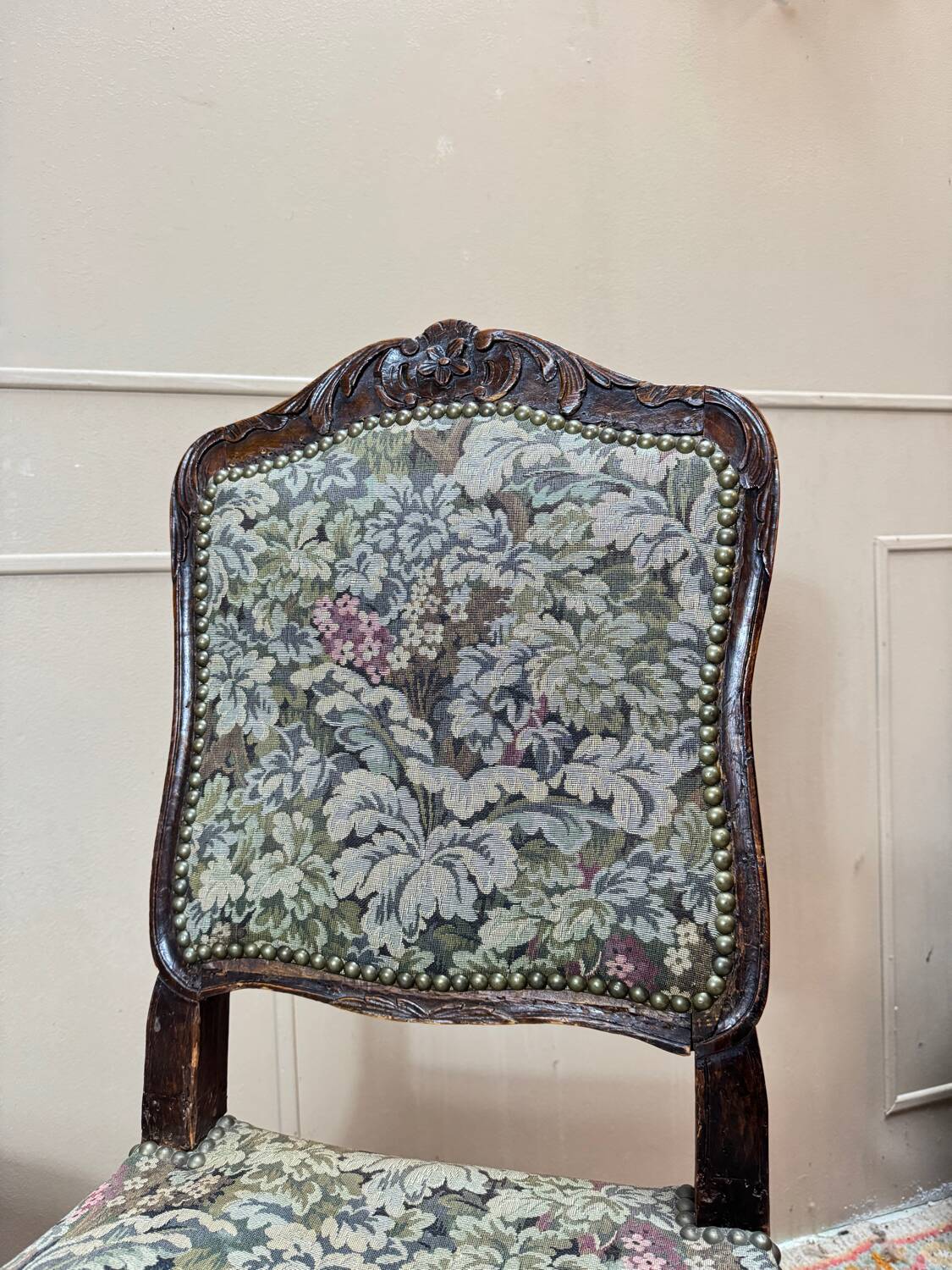 Armand henry pair of natural wood chairs stamped from the regency period
