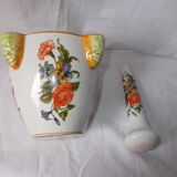 Mortar and pestle in faience